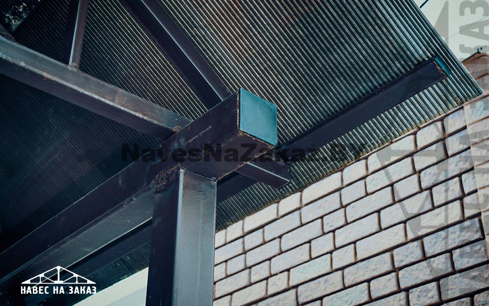 Арочный навес 8 х 8 с сотовым поликарбонатом в Гомеле и области Арочный навес 8 х 8 с сотовым поликарбонатом