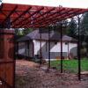 Односкатный навес 4 х 6 из поликарбоната в Гомеле и области Односкатный навес 4 х 6 из поликарбоната