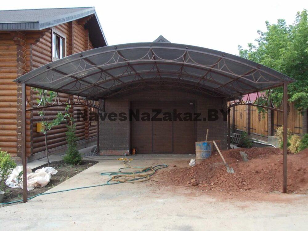 Навес для машины перед гаражом 6 на 6 в Гомеле и области Навес для машины перед гаражом 6 на 6