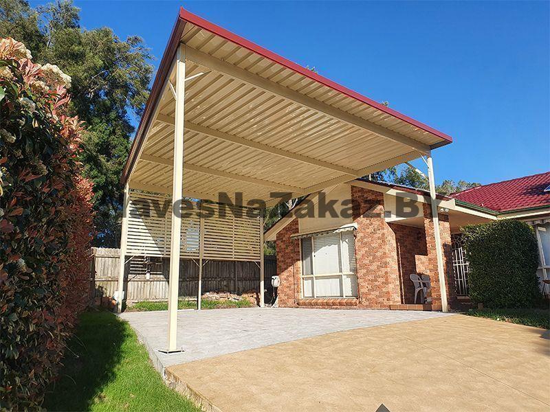Навес для 2 машин 6 на 6 в Гомеле и области Навес для 2 машин 6 на 6