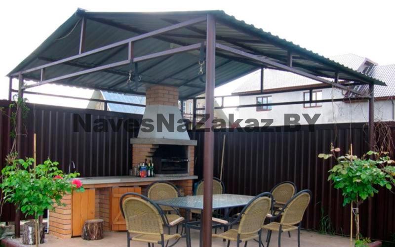 Навесы для барбекю 4 на 4 в Гомеле и области Навесы для барбекю 4 на 4