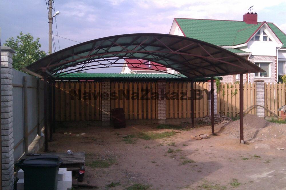 Арочный навес для машины 5 на 6 в Гомеле и области Арочный навес для машины 5 на 6