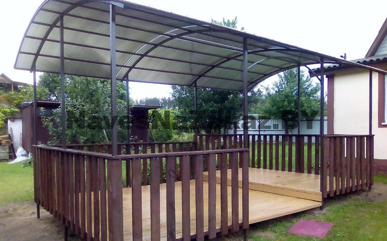 Беседка на дачу из металла 3 на 7 в Гомеле и области Беседка на дачу из металла 3 на 7