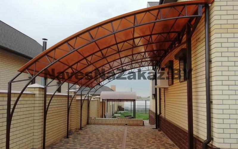 Боковой навес к дому 4м на 6м в Гомеле и области Боковой навес к дому 4м на 6м