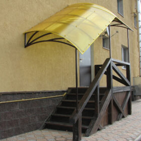 Металлический козырек над крыльцом №123 в Гомеле и области Металлический козырек над крыльцом №123