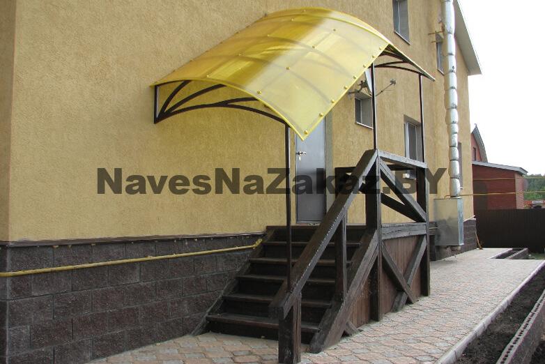 Металлический козырек над крыльцом №123 в Гомеле и области Металлический козырек над крыльцом №123