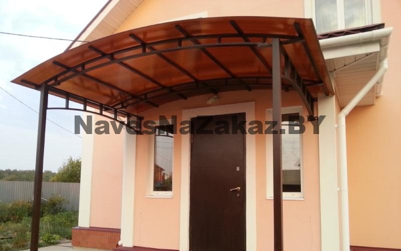 Навес для крыльца из поликарбоната 3 на 2 м в Гомеле и области Навес для крыльца из поликарбоната 3 на 2 м
