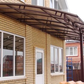 Навес пристроенный к дому 4 на 2 в Гомеле и области Навес пристроенный к дому 4 на 2