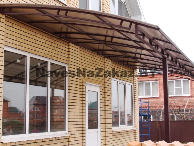 Навес пристроенный к дому 4 на 2 в Гомеле и области Навес пристроенный к дому 4 на 2