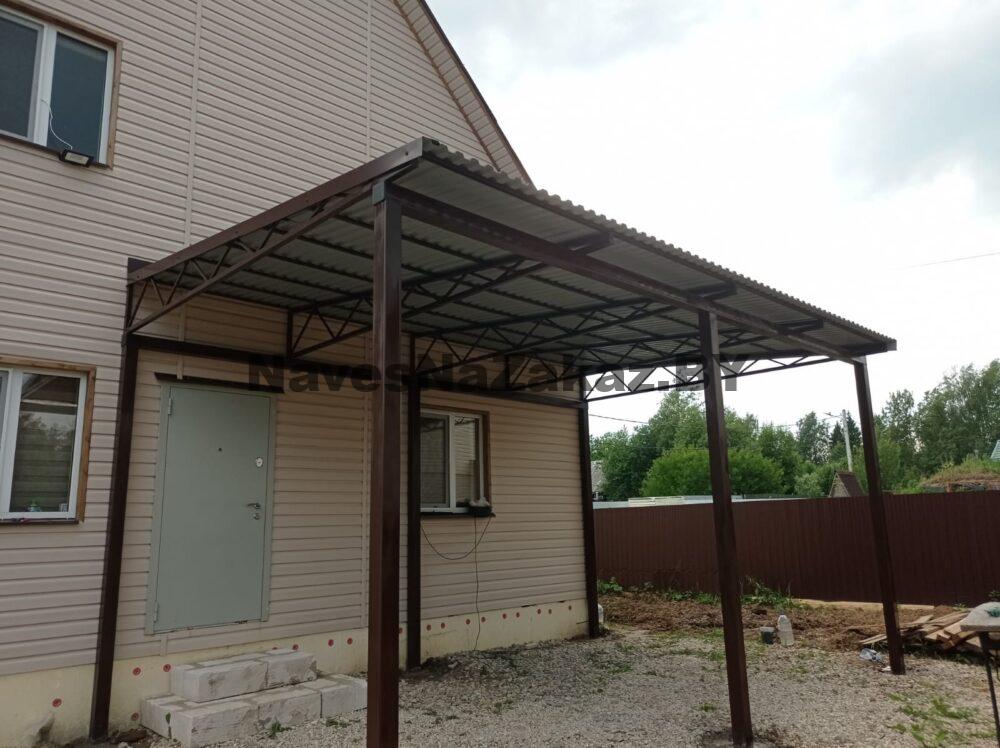 Навес к дому из профлиста 4 на 6 м в Гомеле и области Навес к дому из профлиста 4 на 6 м