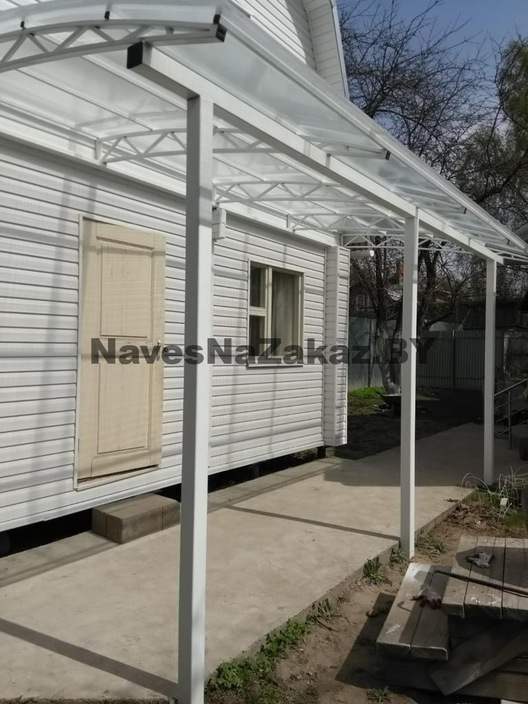 Арочный навес к дому 2 на 6 в Гомеле и области Арочный навес к дому 2 на 6